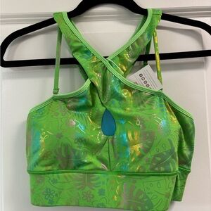 NWT Crowned Athletics Island Heart bra